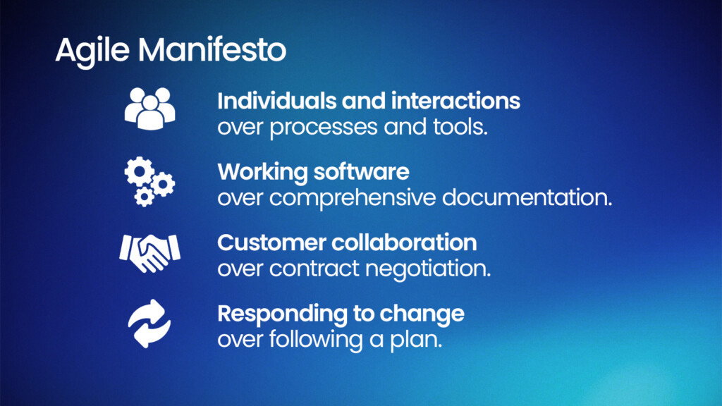 The focus of Agile Manifesto