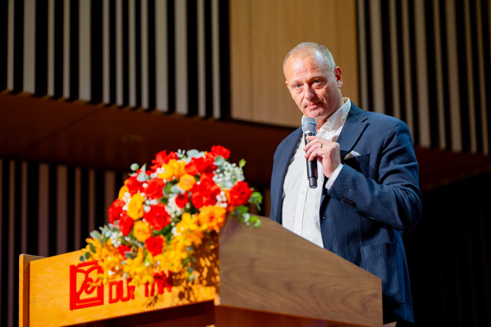 Markus Baur, CEO of Axon Active, speaking at the opening ceremony of DevDay Da Nang 2024