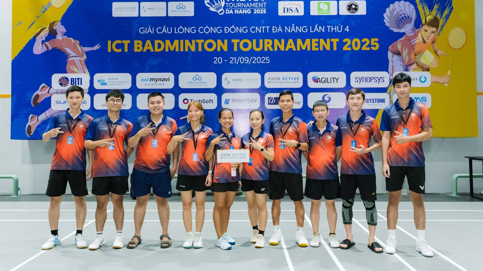 Axon Active is both a participating team and a member of the organizing committee of the ICT Badminton Tournament