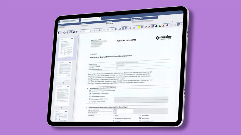 Software engineering for insurance supporting Helvetia ADOS system modernization and claims workflows