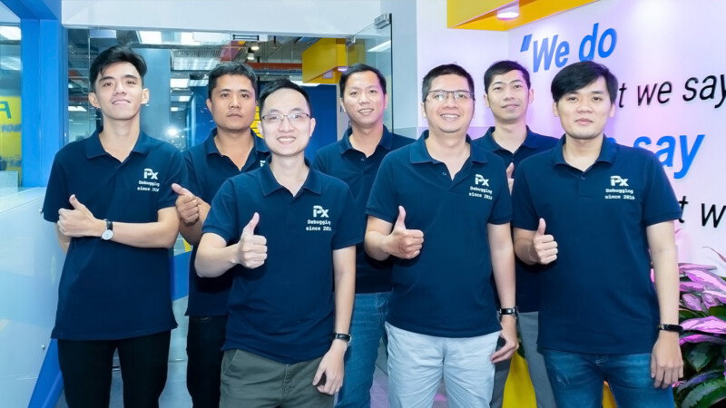 Pixels development team photo